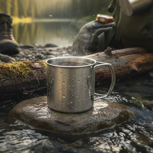 Vandre kop 350ml med foldbar hank - Mammu