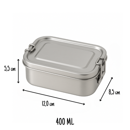 Madkasse i rustfrit stål 400ml - Emy Small
