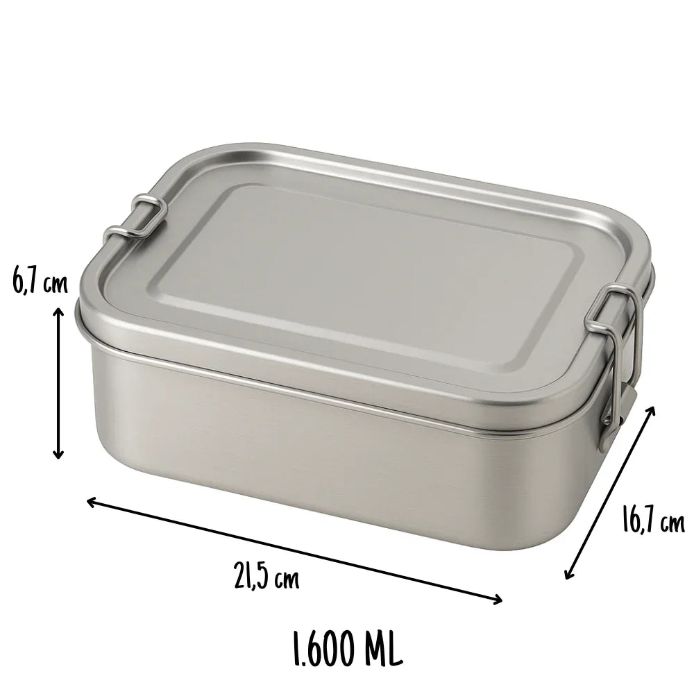 Madkasse i rustfrit stål 1.600ml - Grande - Mammu