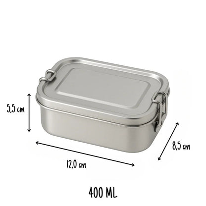 Madkasse i rustfrit stål 400ml - Small - Mammu