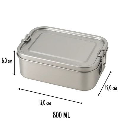 Madkasse i rustfrit stål 800ml - Medium - Mammu