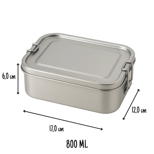 Madkasse i rustfrit stål 800ml - Medium - Mammu