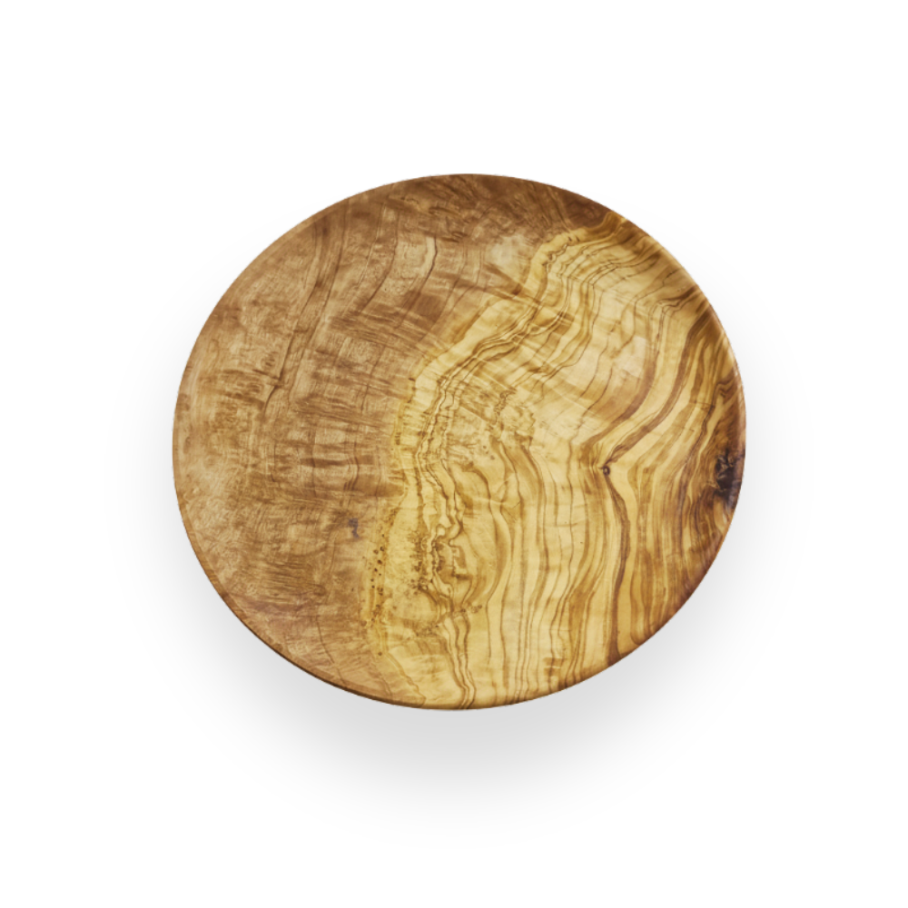 Tallerken i oliventræ 26cm