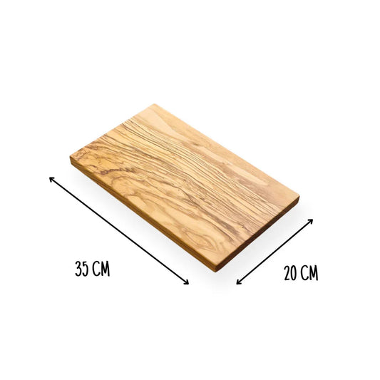 Smørebræt Square i oliventræ 35cm - Mammu